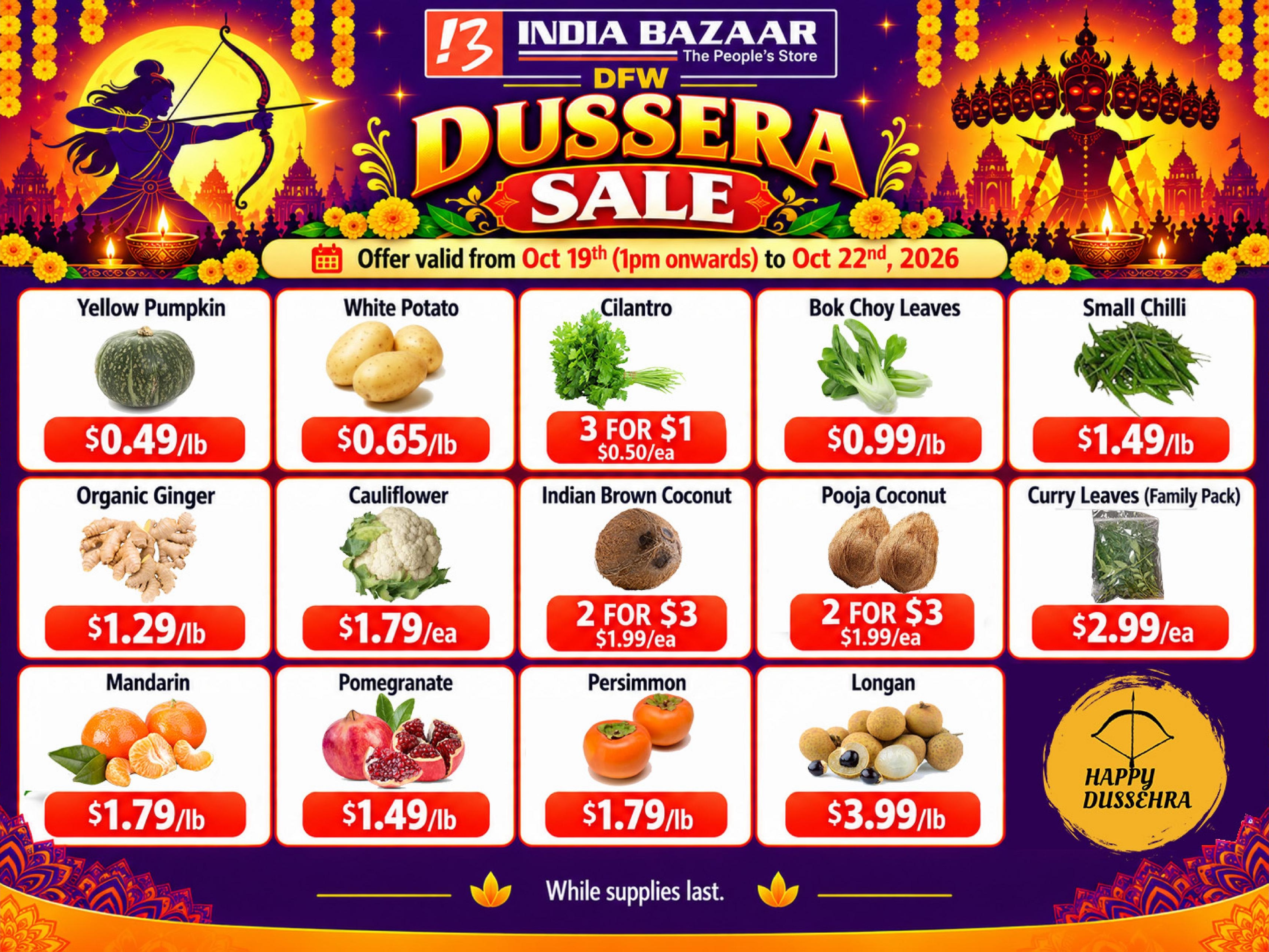 India Bazaar Weekly Ad October 19 - November 8, 2026