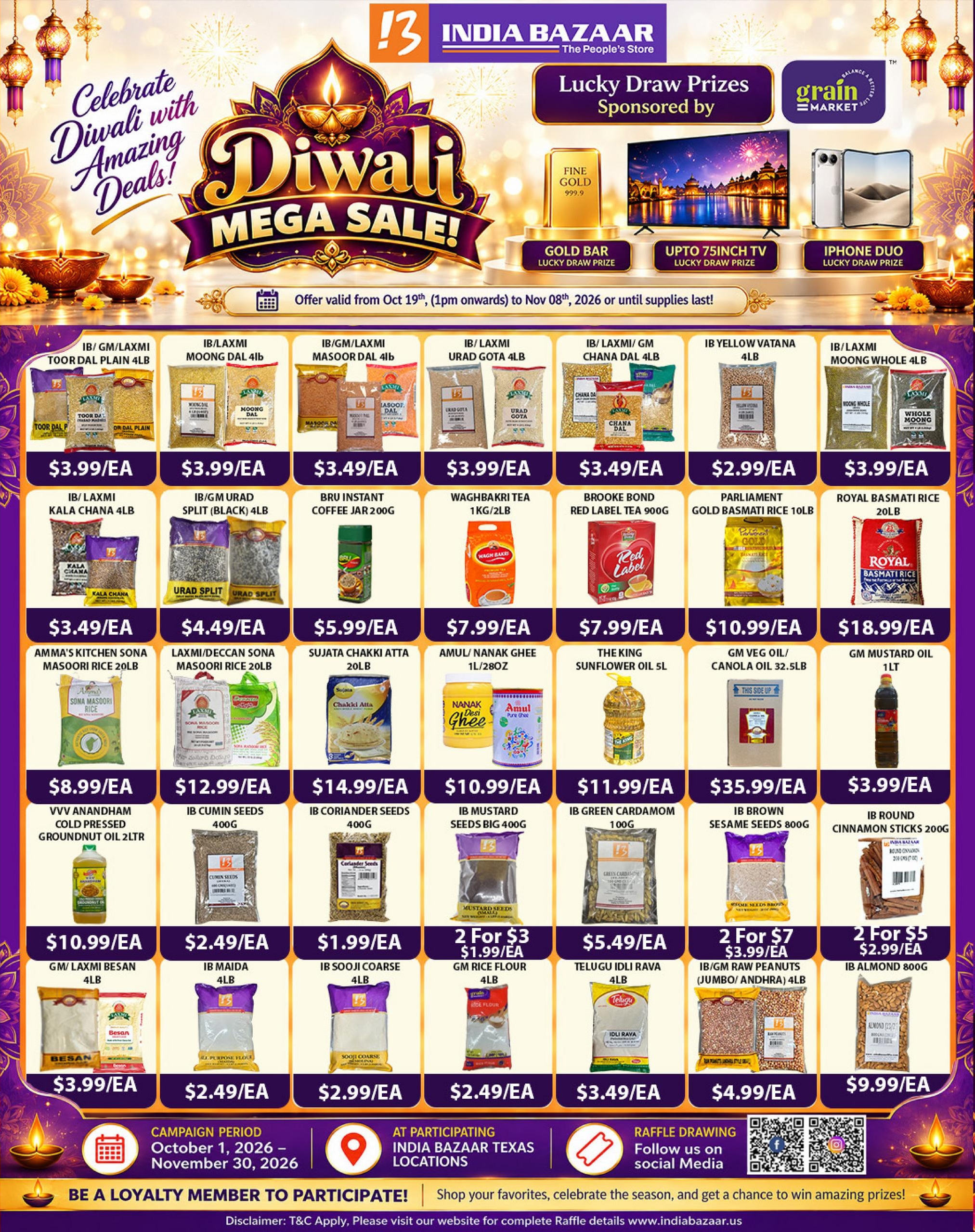 India Bazaar Weekly Ad October 19 - November 8, 2026