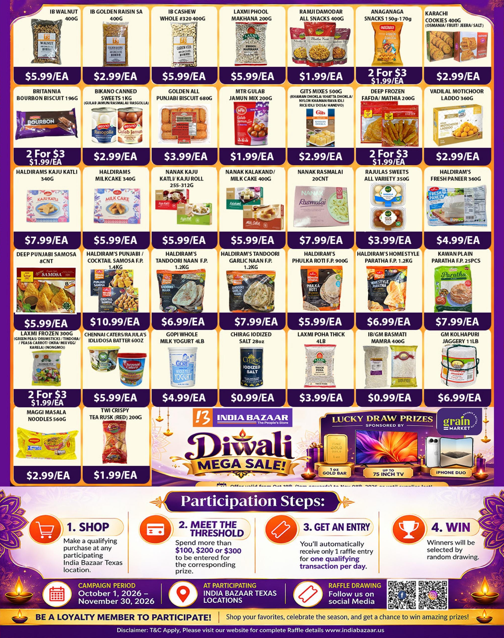India Bazaar Weekly Ad October 19 - November 8, 2026