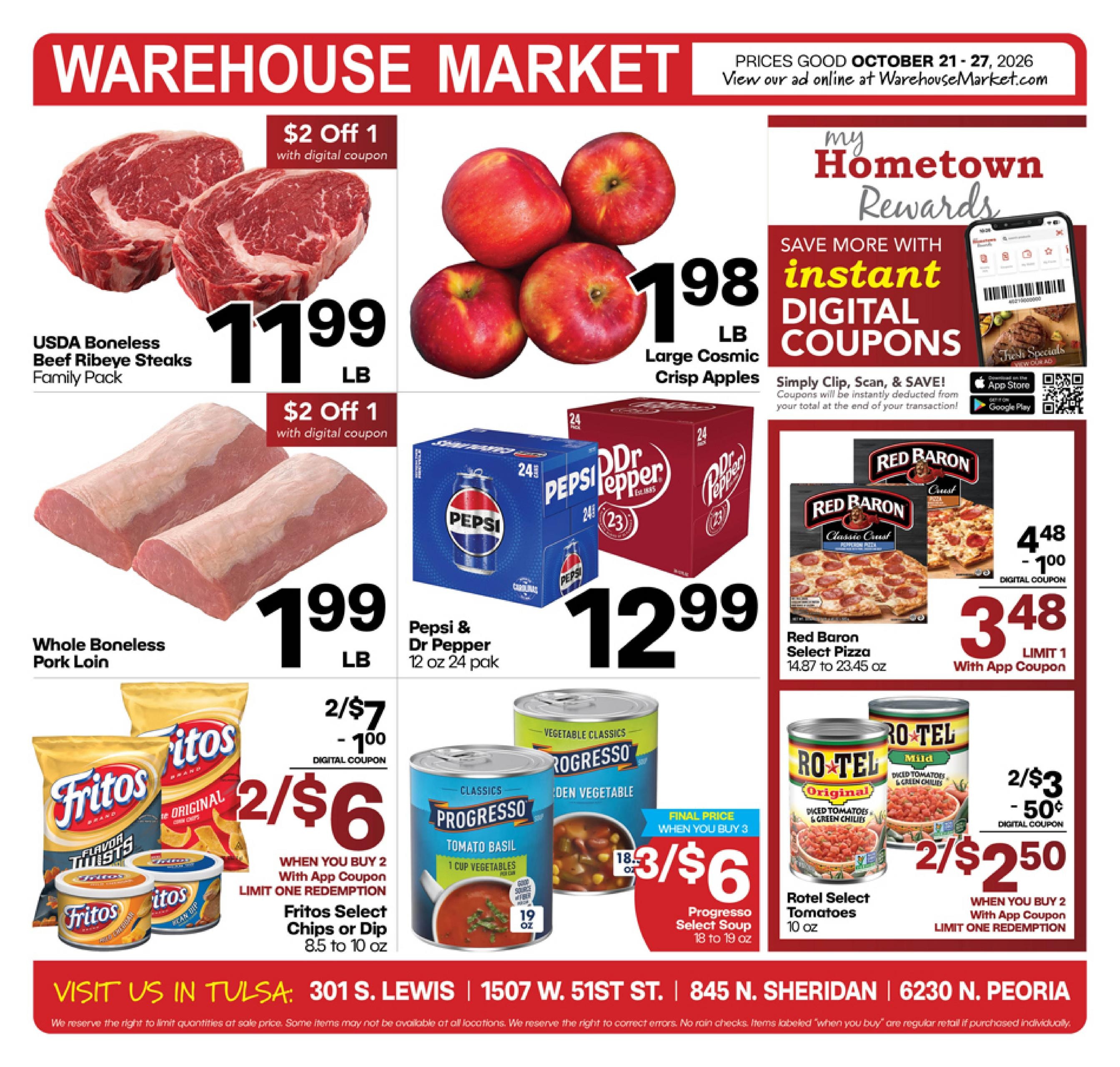 Warehouse Market Weekly Ad October 21 - 27, 2026