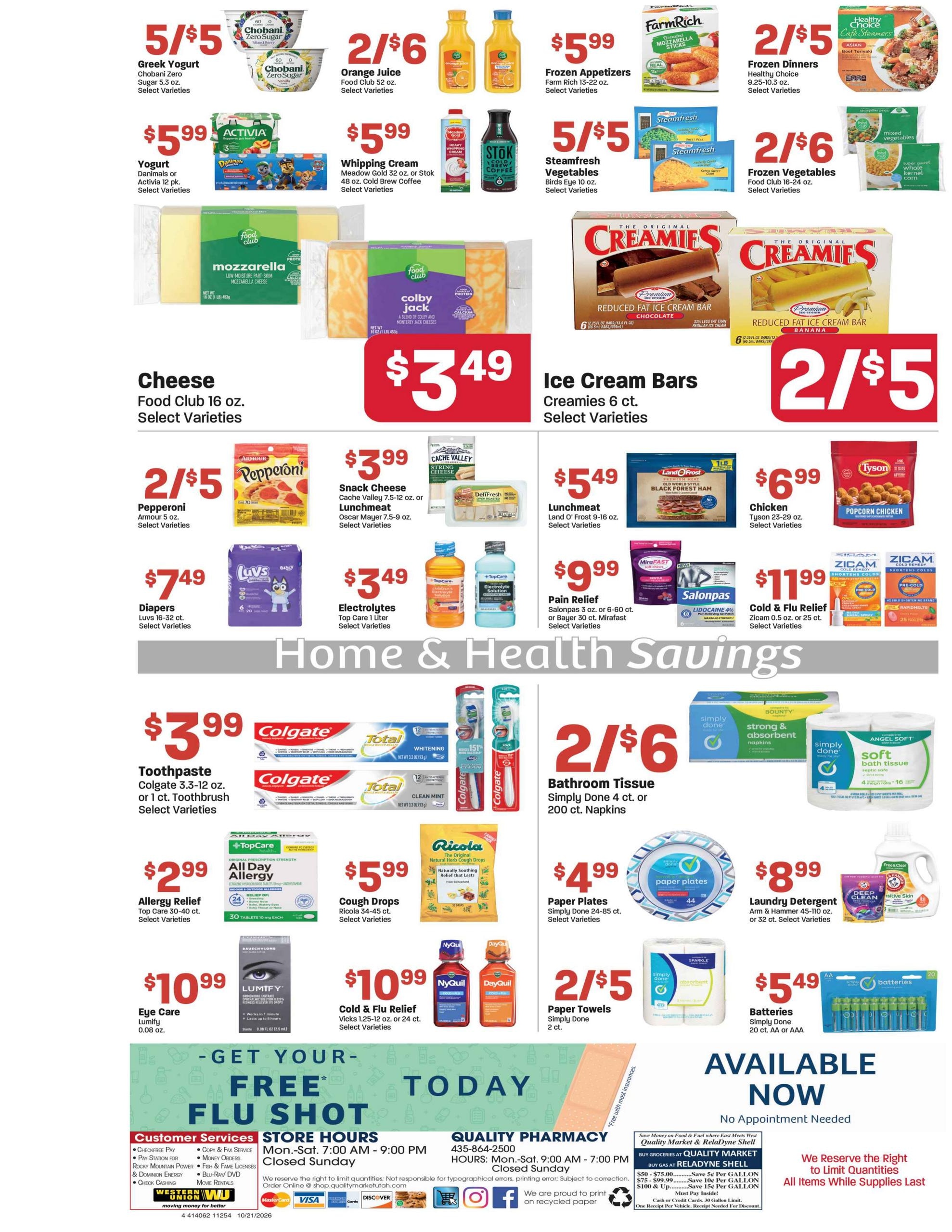 Quality Market - Delta Weekly Ad October 21 - 27, 2026