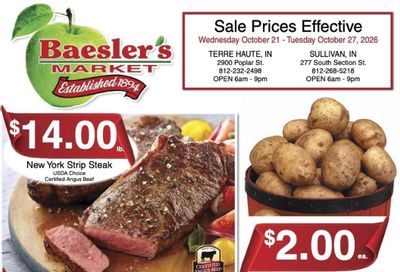 Baesler's Market Weekly Ad October 21 - 27, 2026