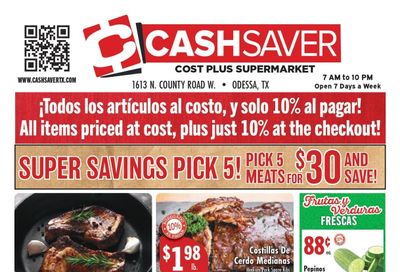 Cash Saver Texas (Odessa Area, TX) Weekly Ad October 21 - 27, 2026
