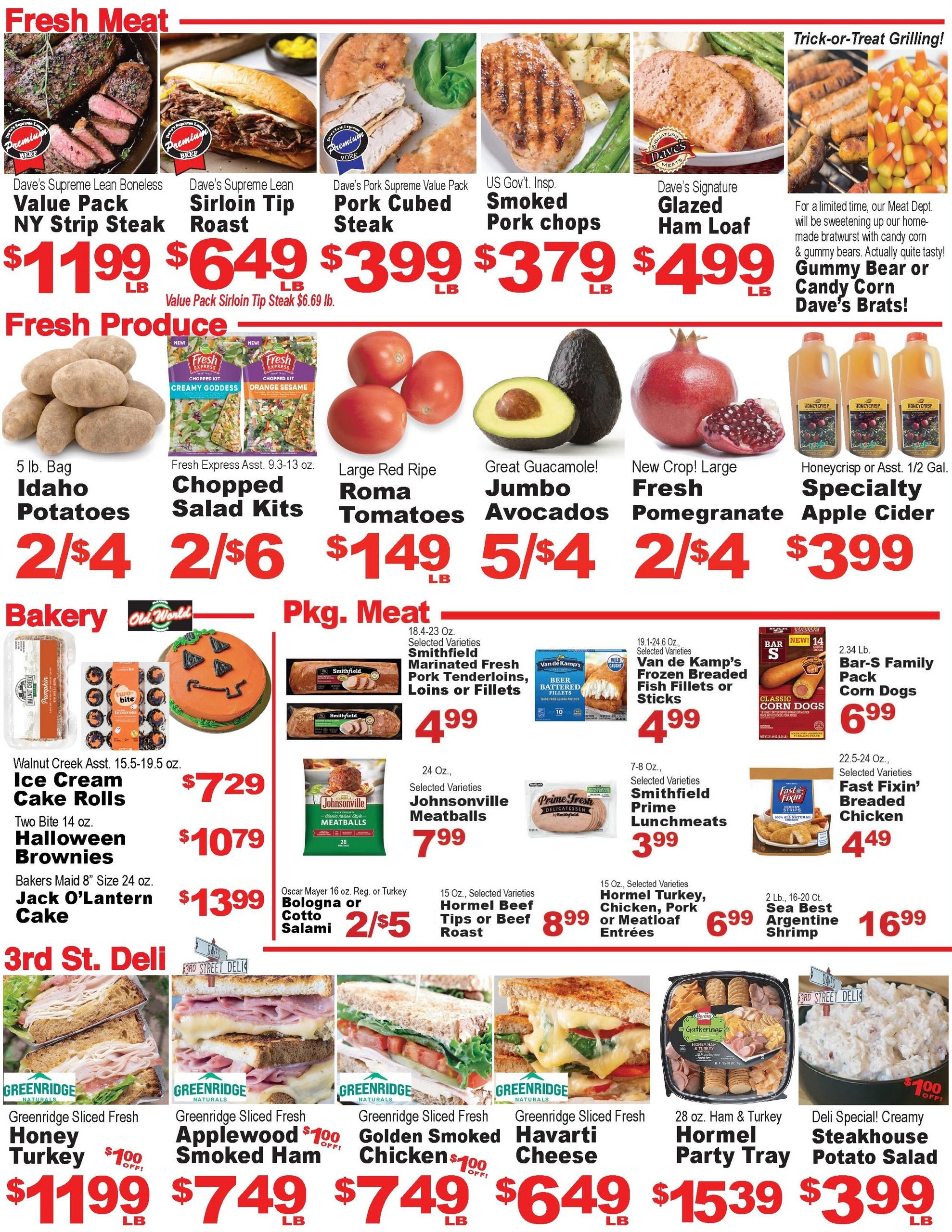 Dave's Supermarket (Fairbury Area, IL) Weekly Ad October 21 - 27, 2026