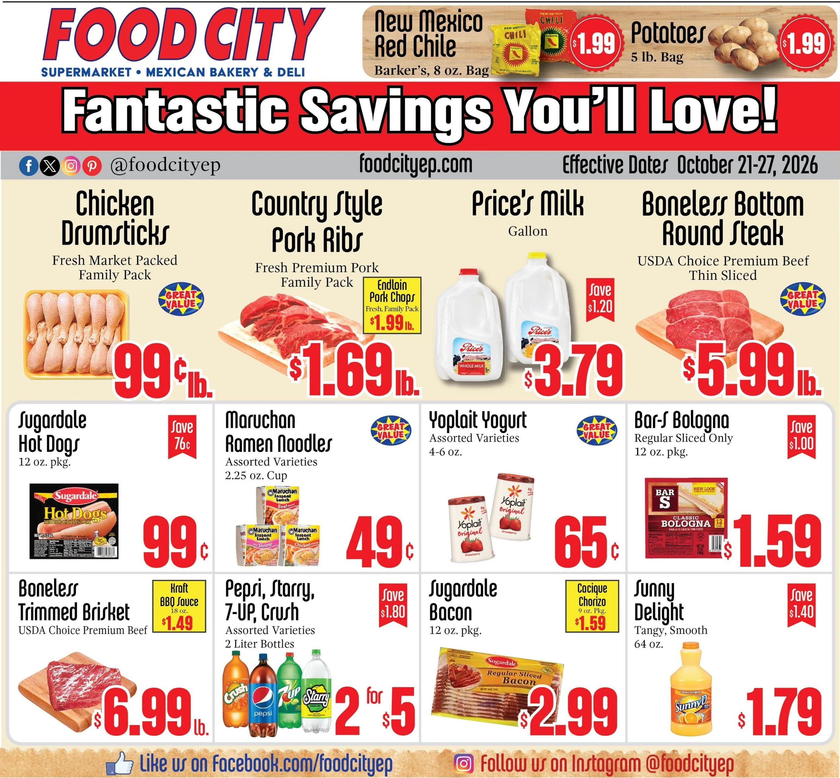 Food City Supermarkets Weekly Ad October 21 - 27, 2026