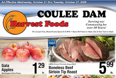 Harvest Foods (Coulee City Area, WA) Weekly Ad October 21 - 27, 2026