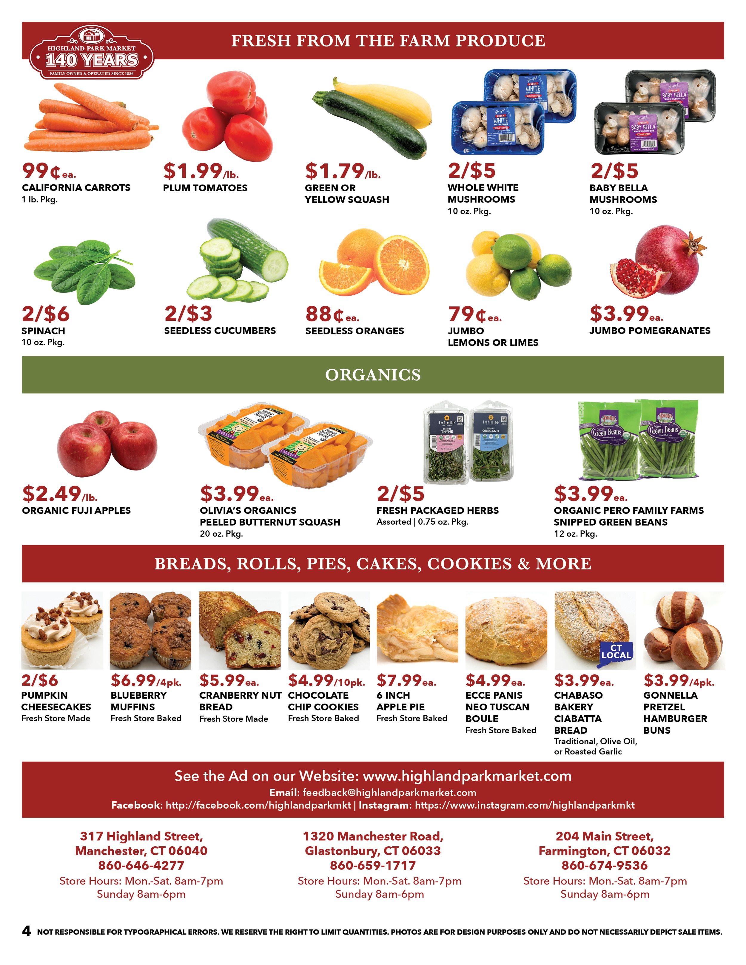Highland Park Market (Connecticut) Weekly Ad October 25 - 31, 2026