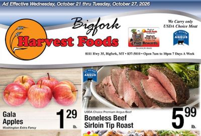 Harvest Foods (Hungry Horse Area, MT) Weekly Ad October 21 - 27, 2026