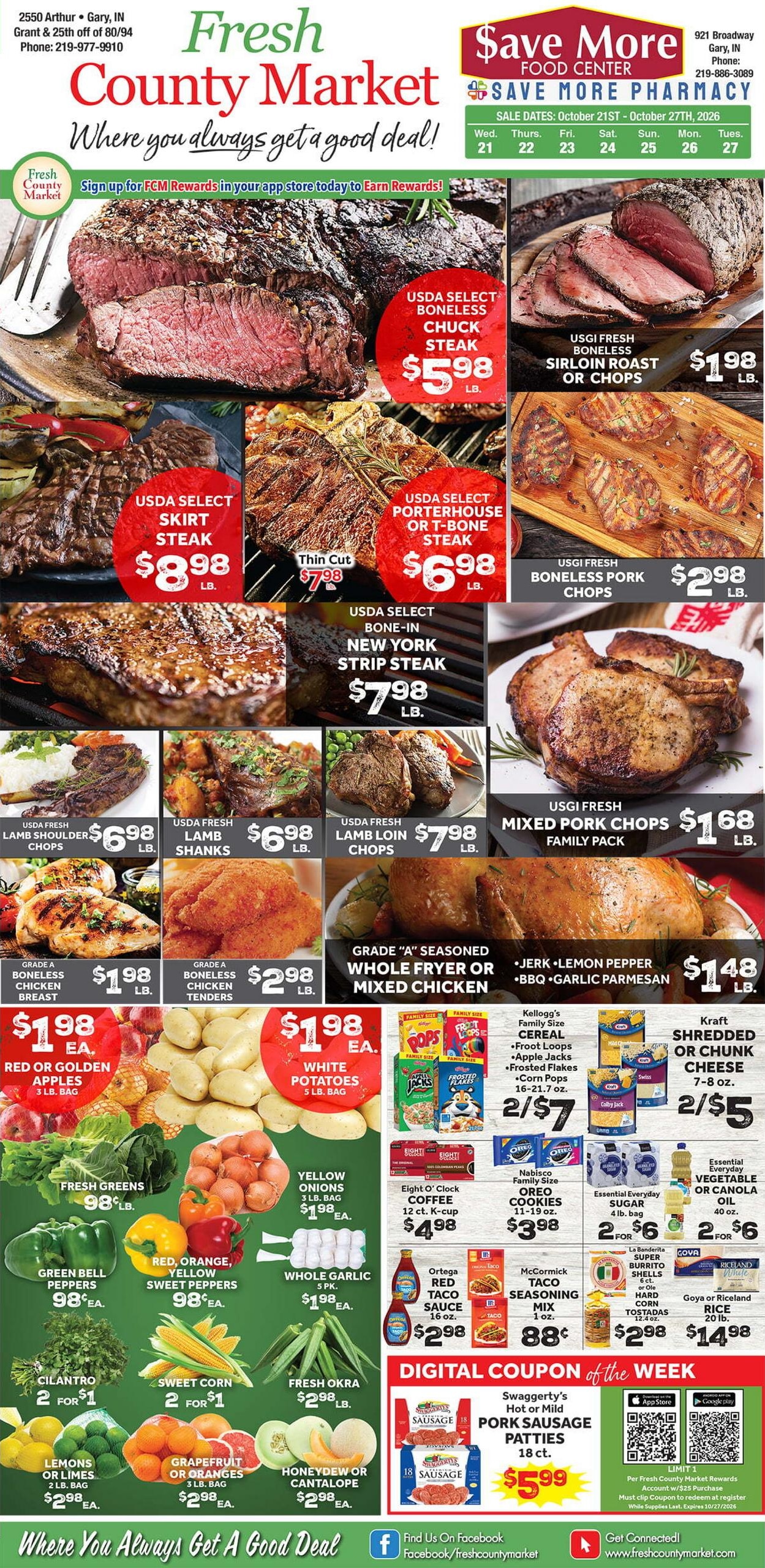 Fresh County Market Weekly Ad October 21 - 27, 2026