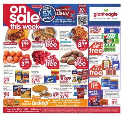 Giant Eagle (Hagerstown Area, MD) Weekly Ad October 22 - 28, 2026