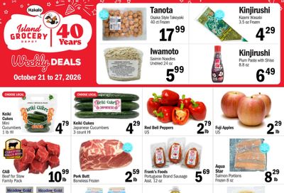 Island Grocery Depot Weekly Ad October 21 - 27, 2026