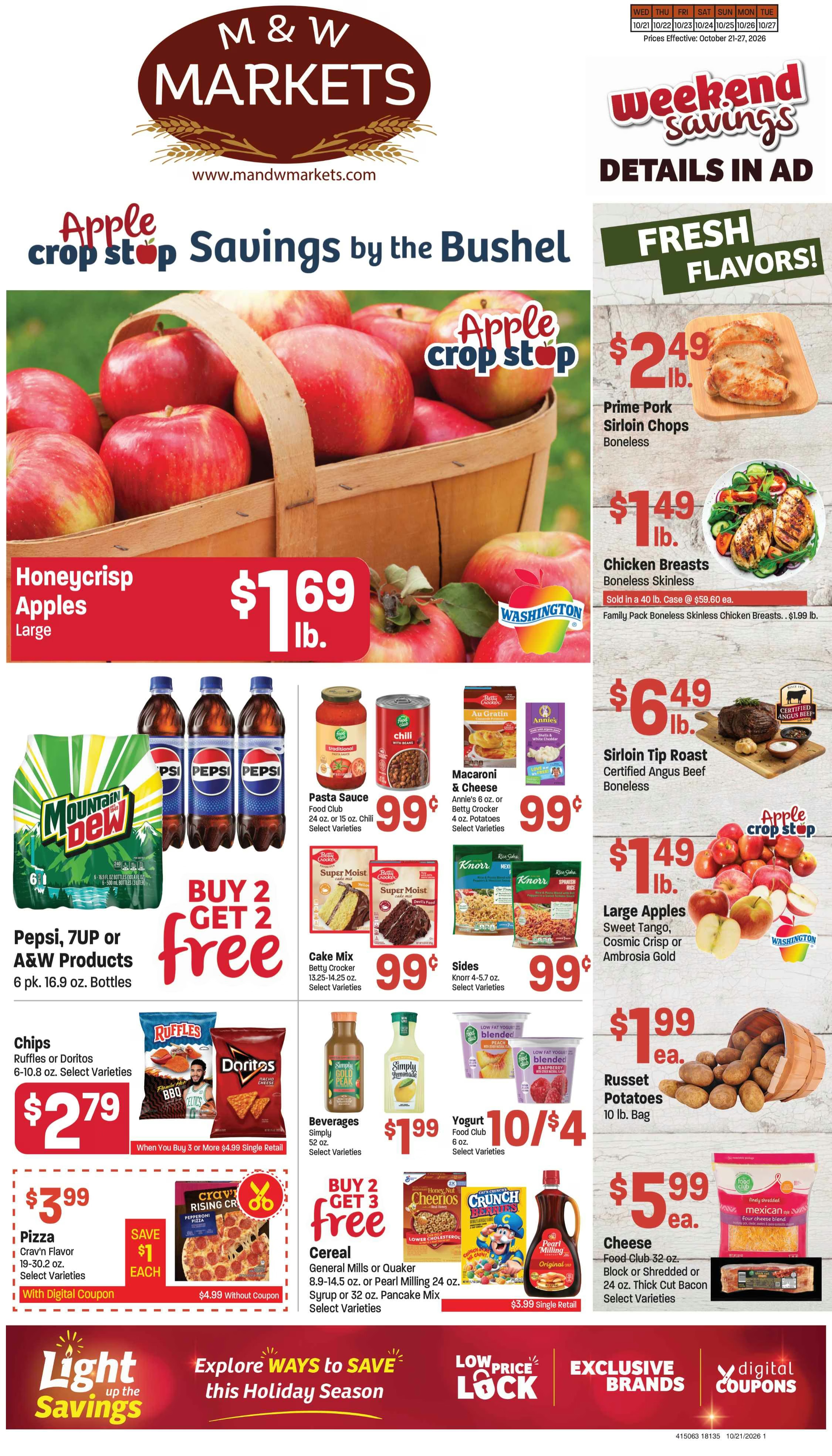M&W Markets (Cascade, ID) Weekly Ad October 21 - 27, 2026