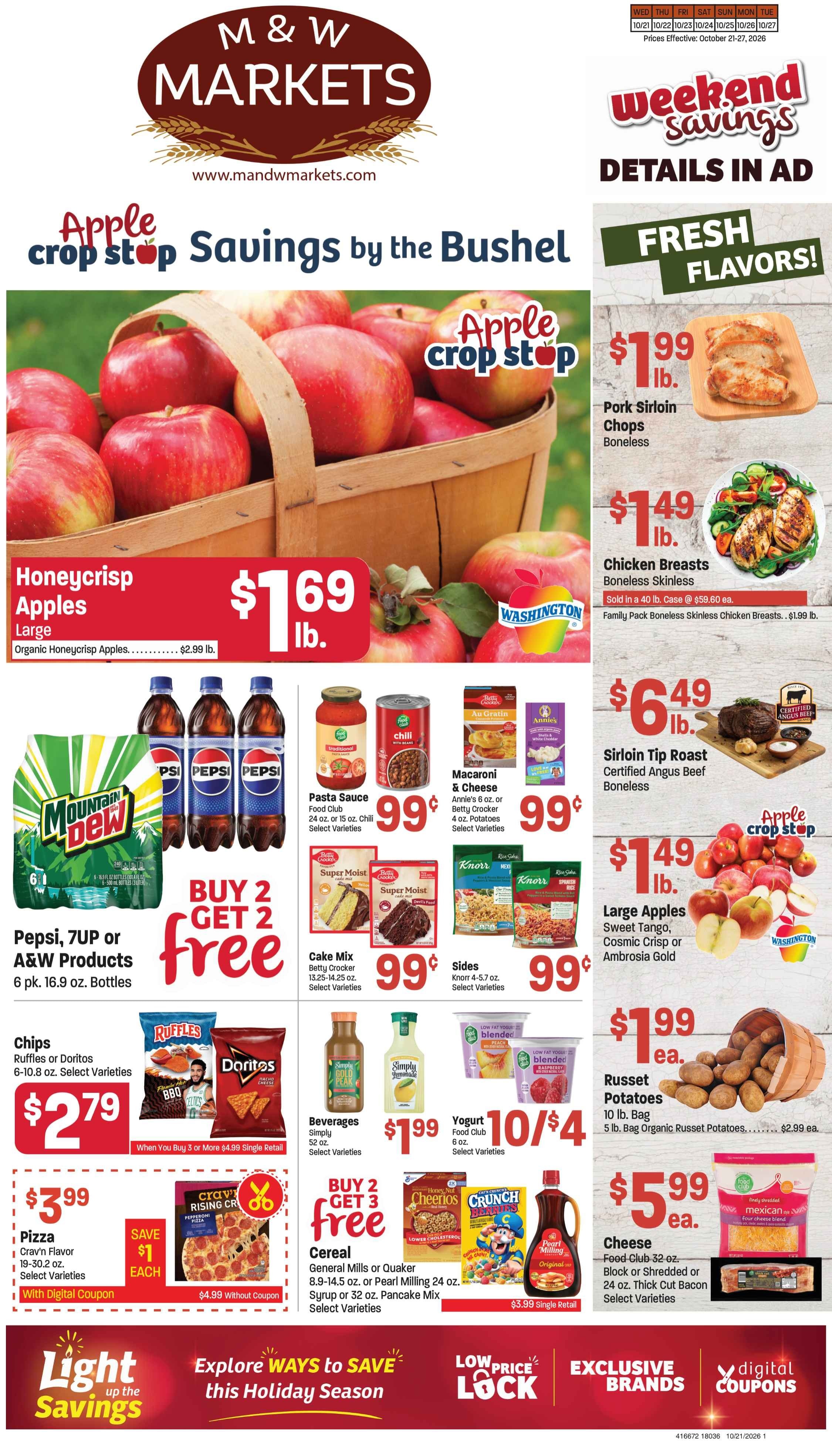 M&W Markets (Filer, ID) Weekly Ad October 21 - 27, 2026