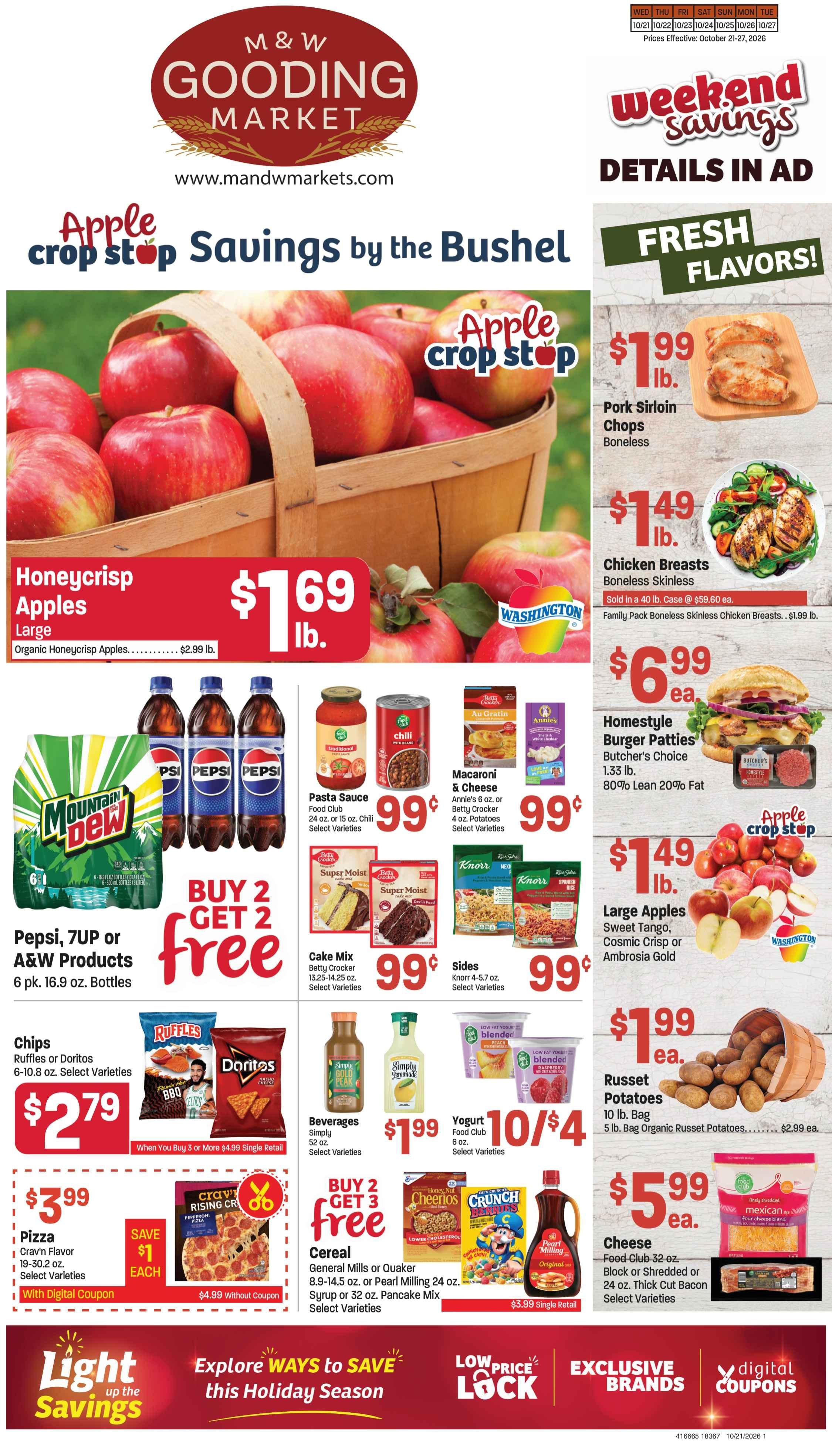M&W Markets (Gooding, ID) Weekly Ad October 21 - 28, 2026