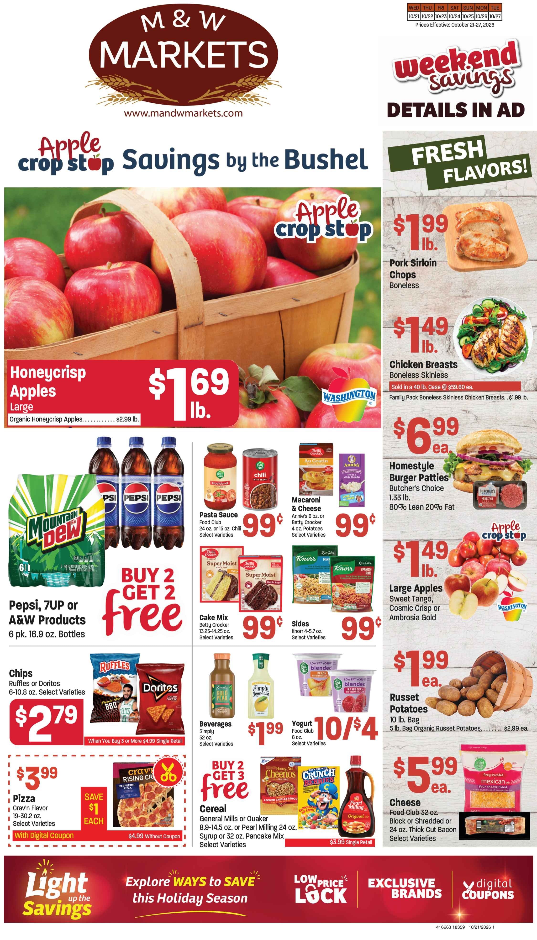 M&W Markets (Nyssa, OR) Weekly Ad October 21 - 27, 2026