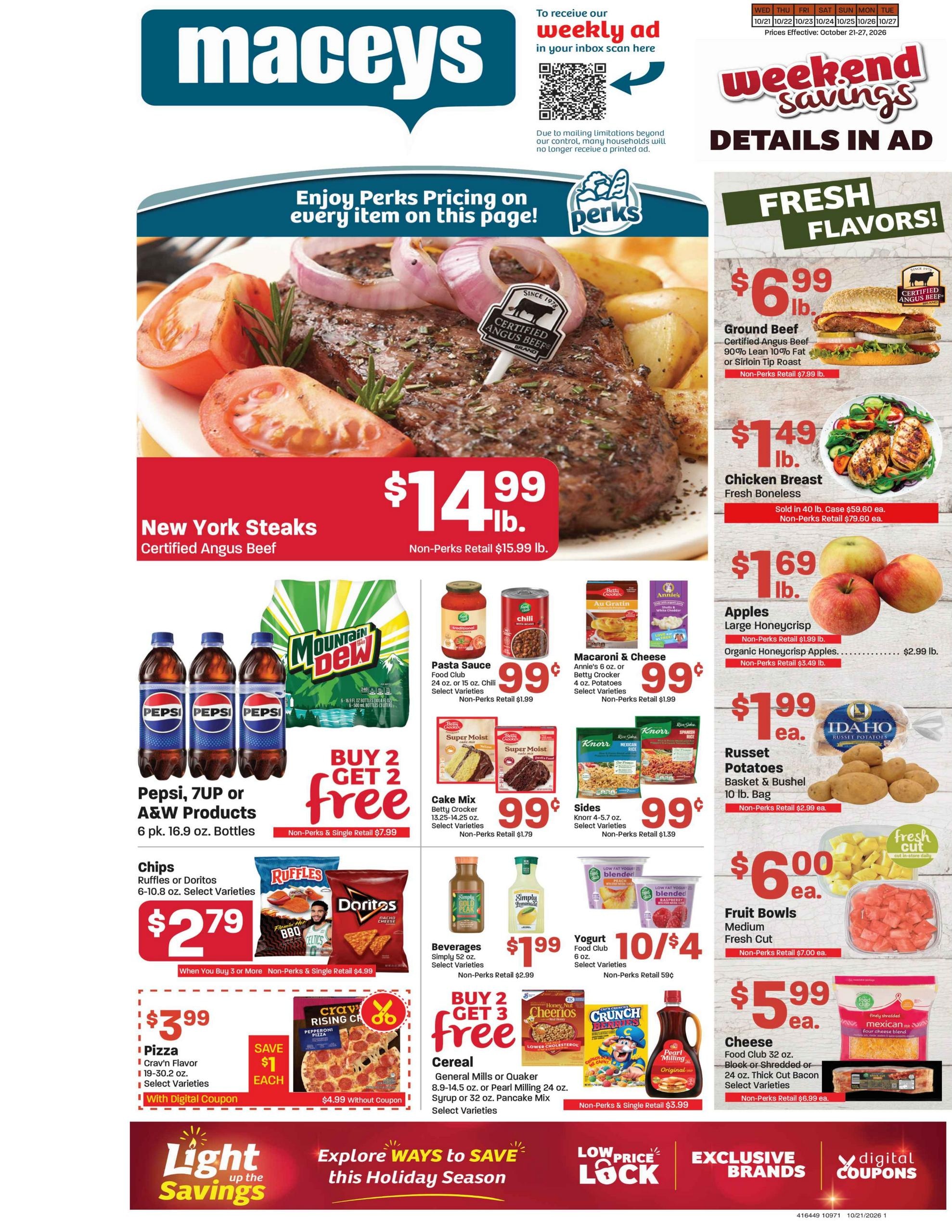 Maceys (Logan Area, UT) Weekly Ad October 21 - 27, 2026