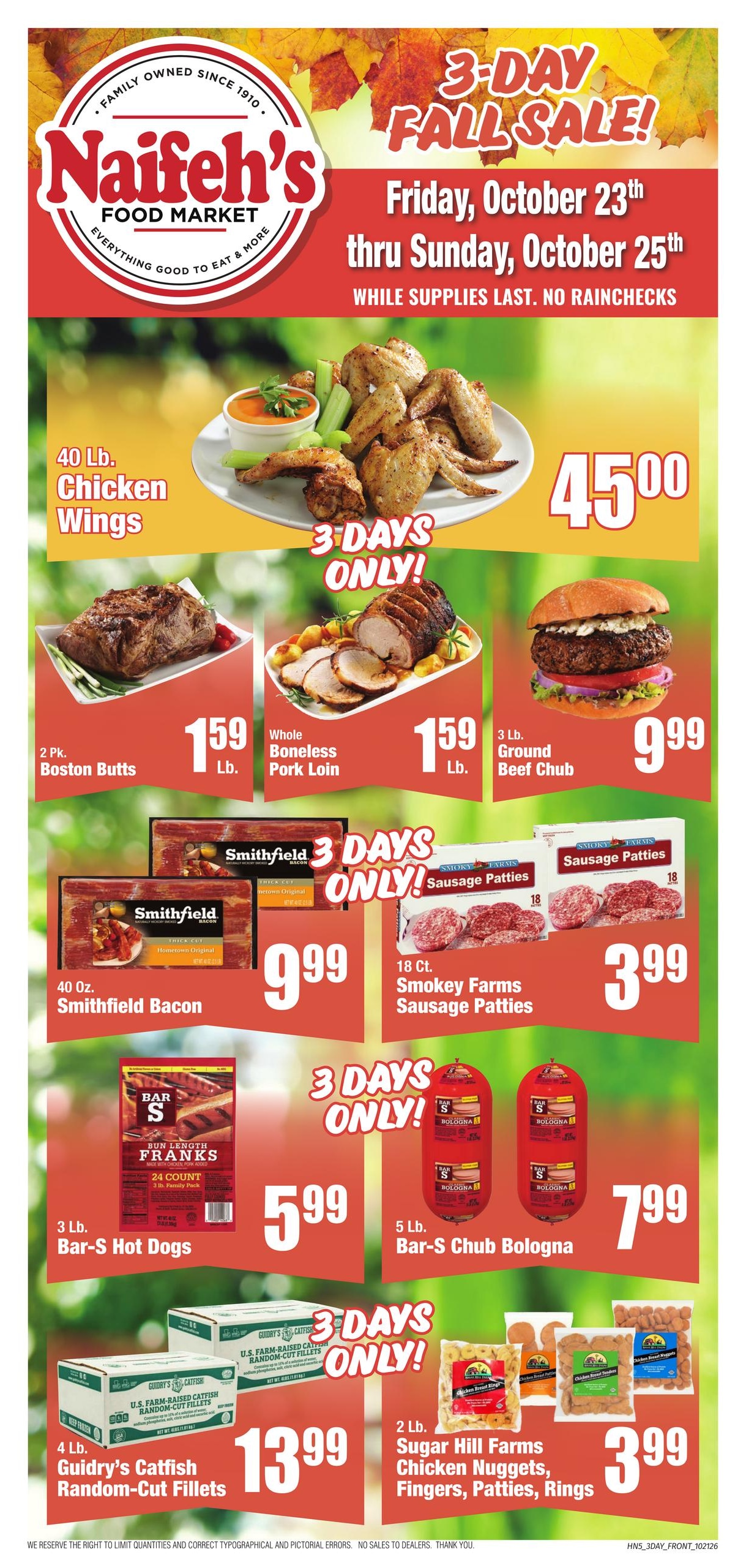 Naifeh's Weekly Ad October 21 - 27, 2026