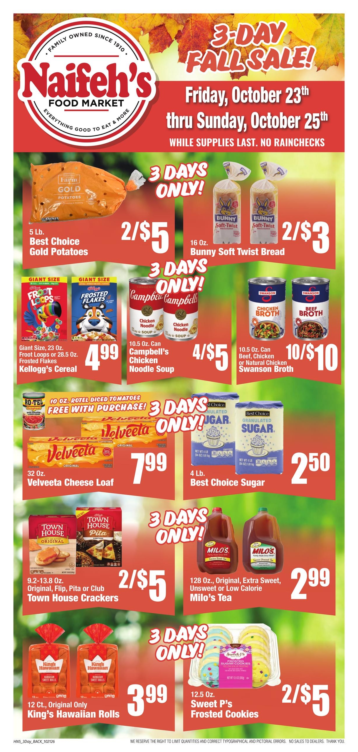 Naifeh's Weekly Ad October 21 - 27, 2026
