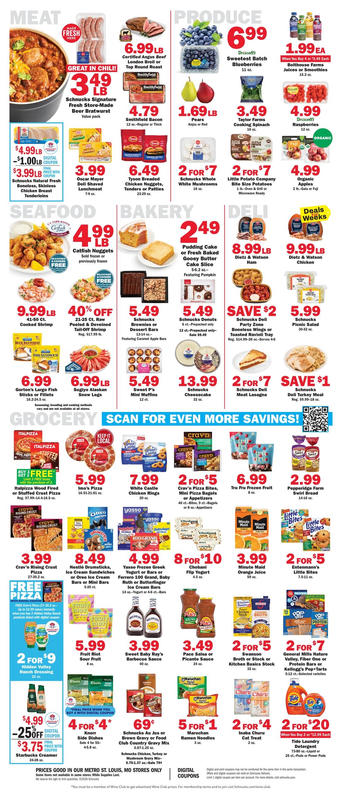 Schnucks (Saint Clair-St. Louis Area, MO) Weekly Print Weekly Ad October 28 - November 3, 2026