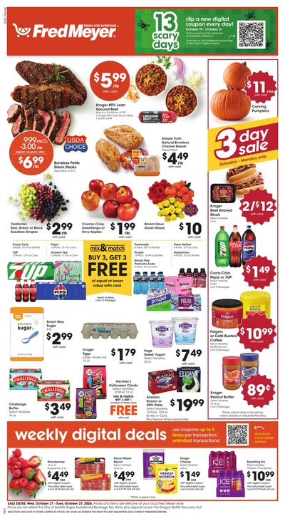 Fred Meyer (Fairbanks Area, AK) Weekly Ad October 21 - 27, 2026