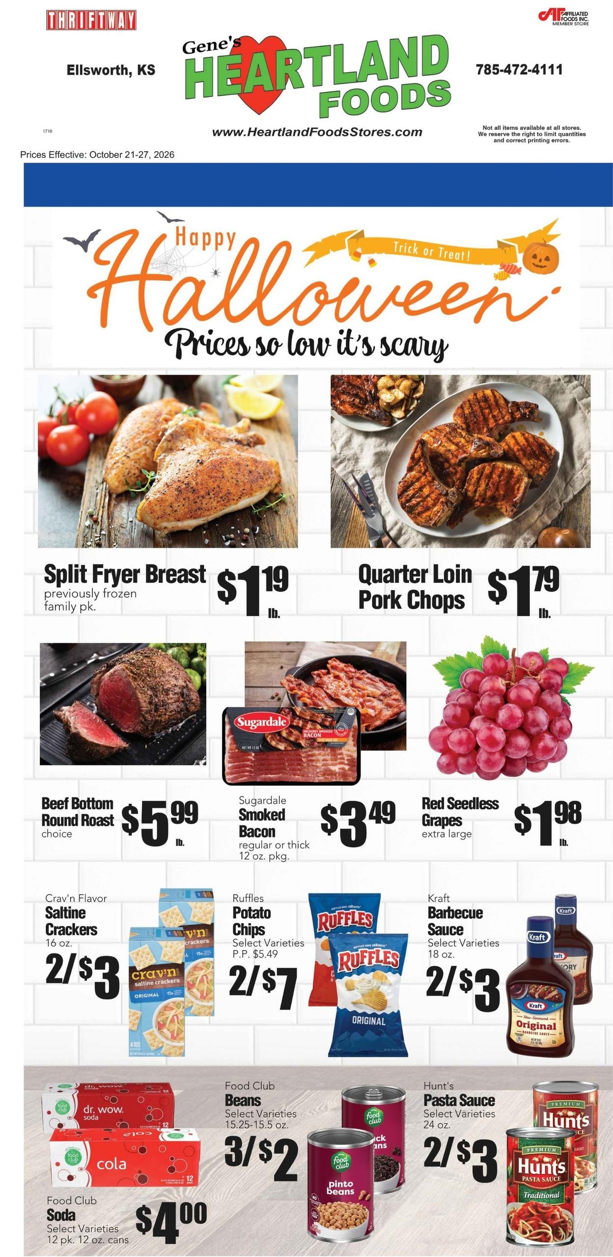 Gene's Heartland Foods USA (Lincoln Area, KS) Weekly Ad October 21 - 27, 2026