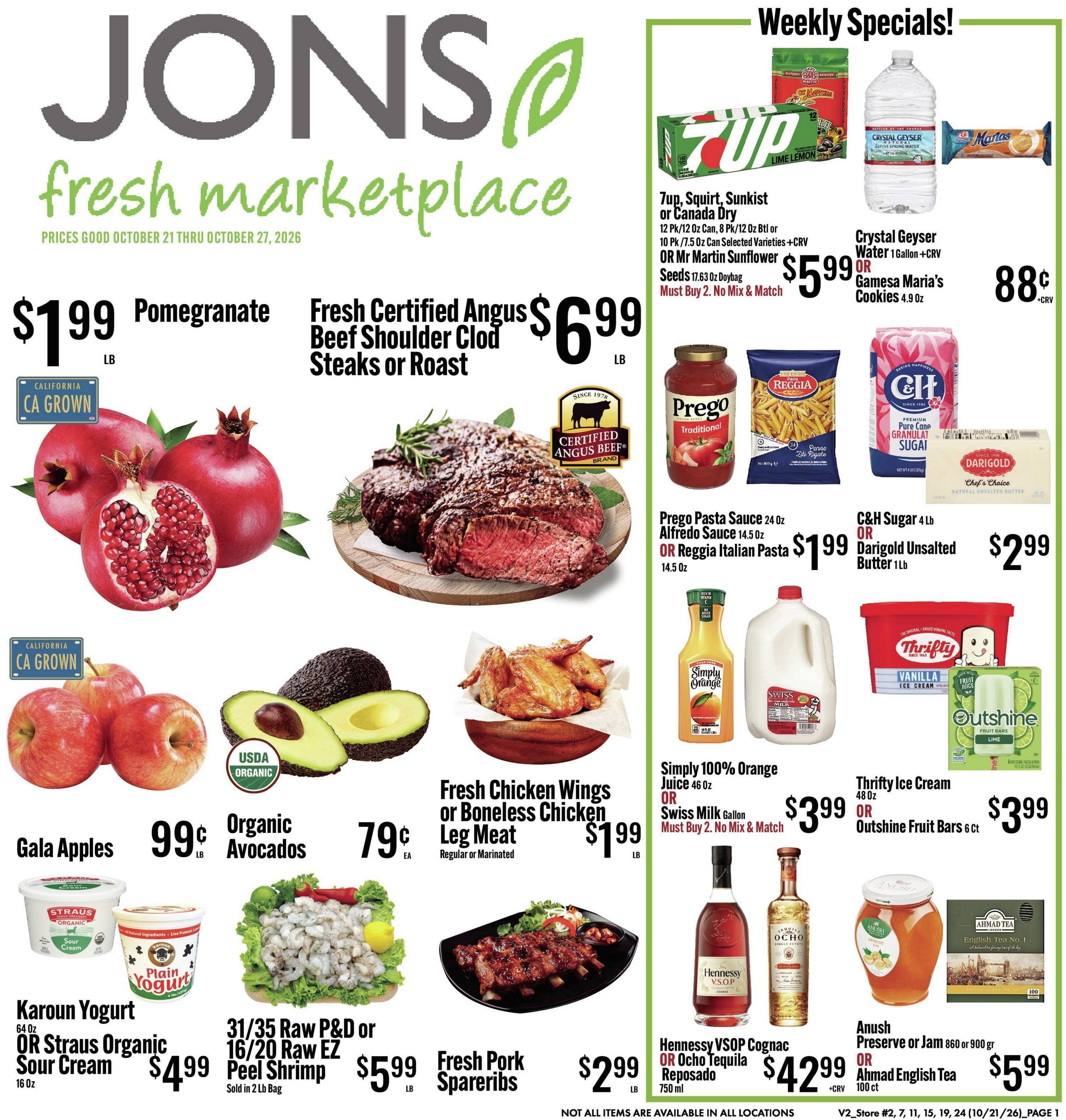 Jons International Marketplace (Canyon Country Area, CA) Weekly Ad October 21 - 27, 2026