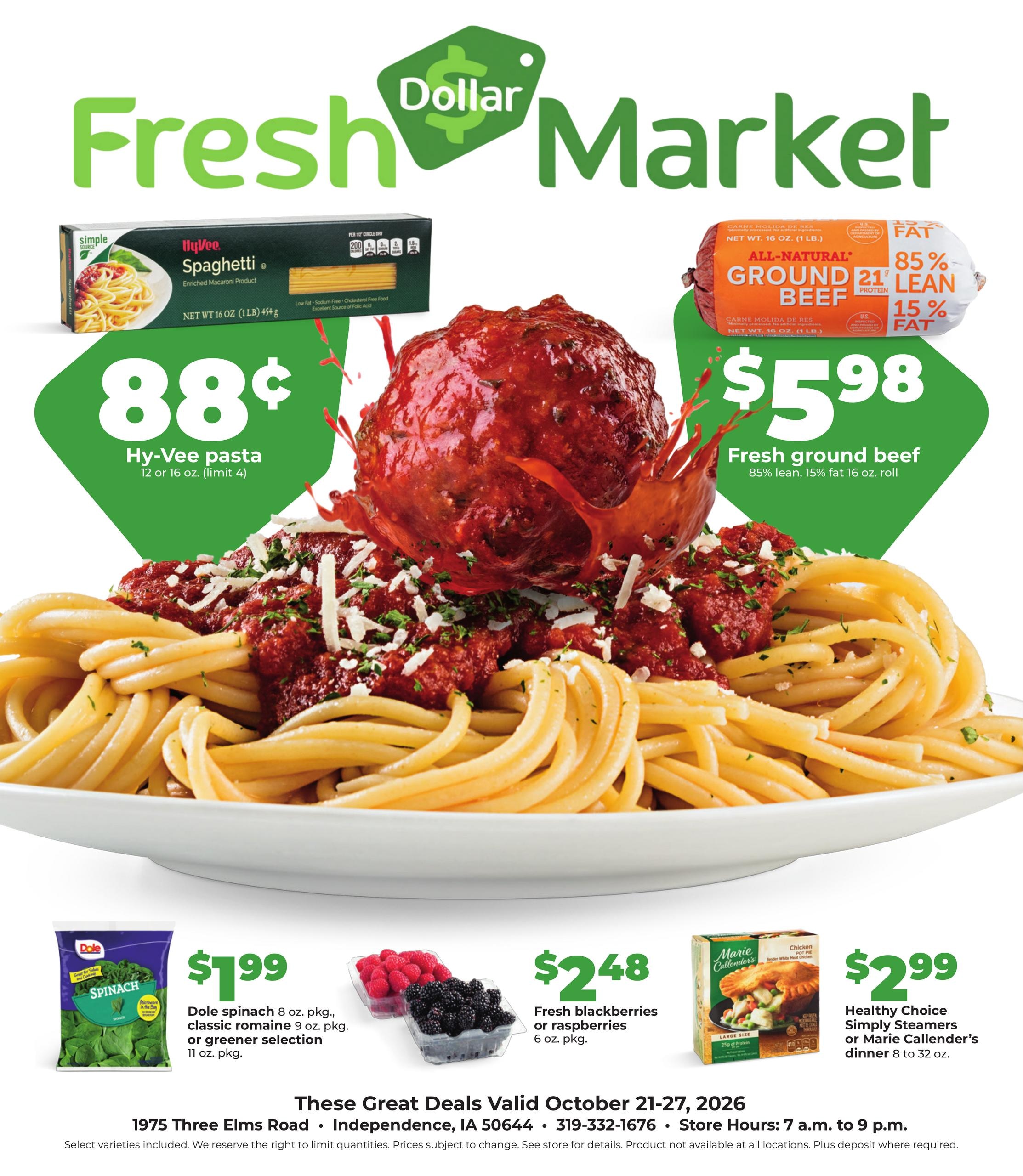 Hy-Vee (Cedar Falls Area, IA) Weekly Ad October 21 - 27, 2026