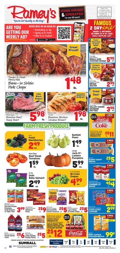 Ramey's (Hattiesburg Area, MS) Weekly Ad October 21 - 27, 2026