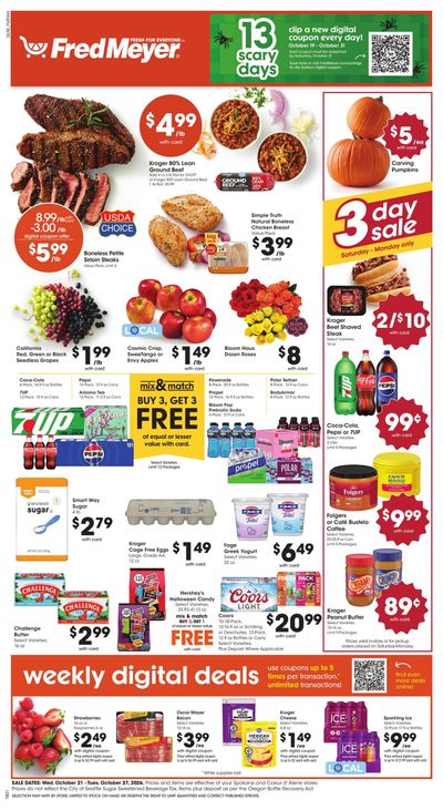 Fred Meyer (Laclede Area, ID) Weekly Ad October 21 - 27, 2026