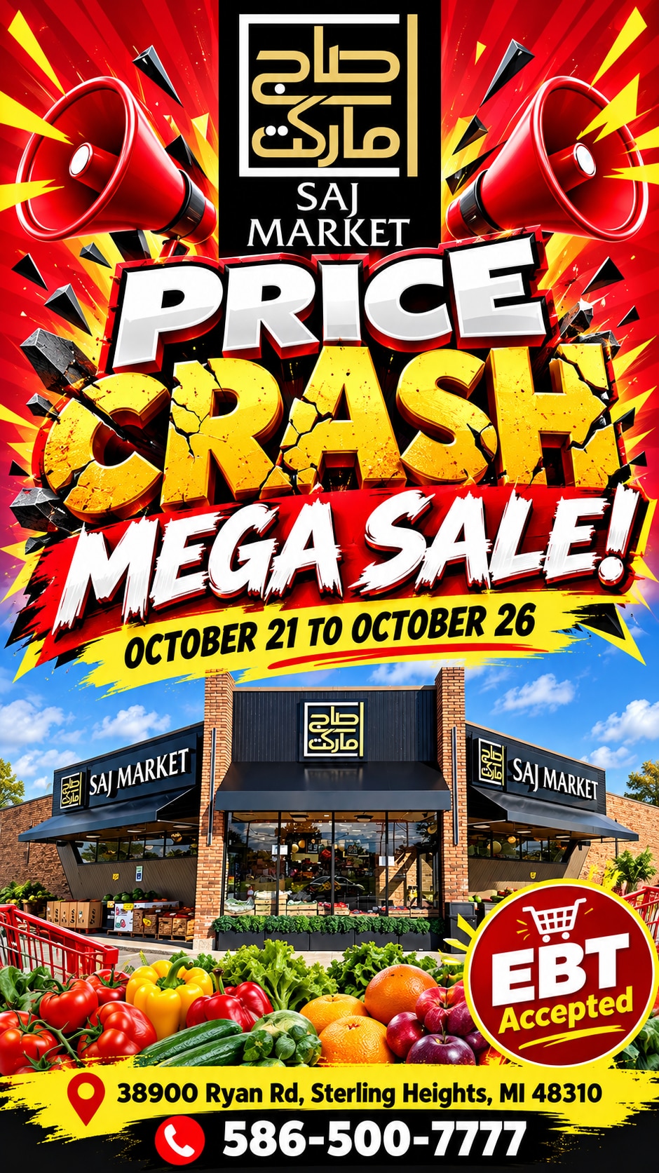 Saj Market Weekly Ad October 21 - 27, 2026