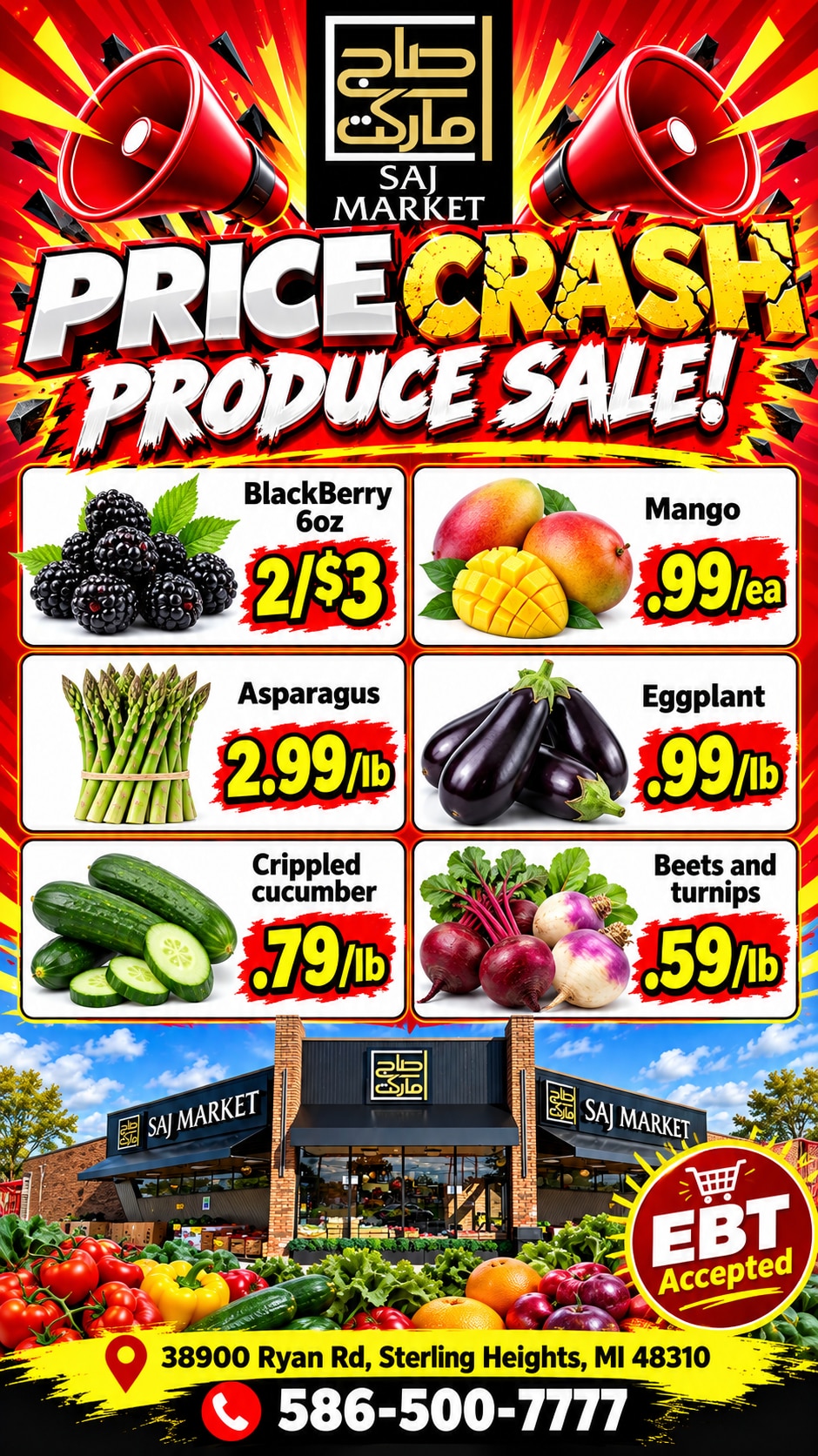 Saj Market Weekly Ad October 21 - 27, 2026