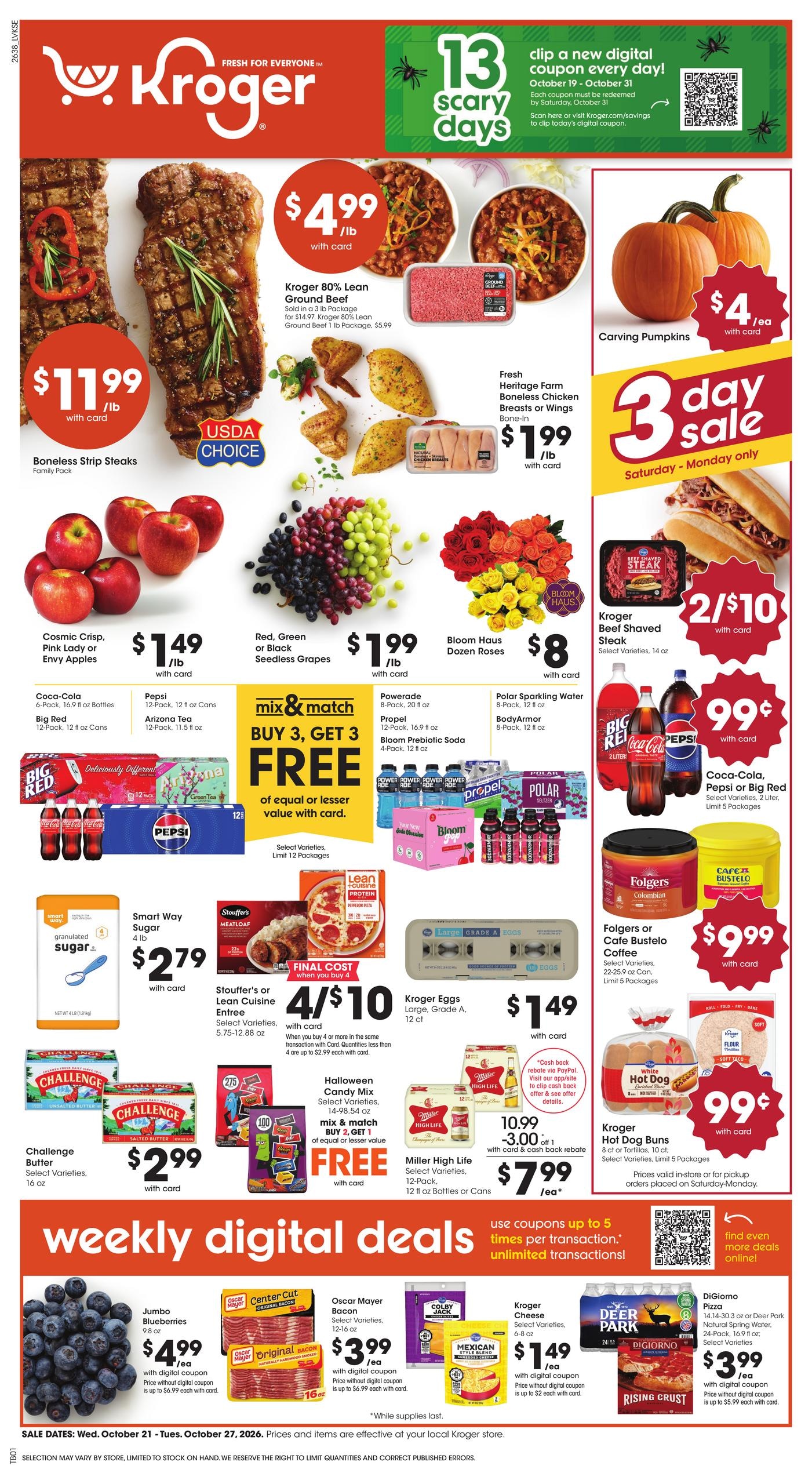 Kroger (Annville Area, KY) Weekly Ad October 21 - 27, 2026