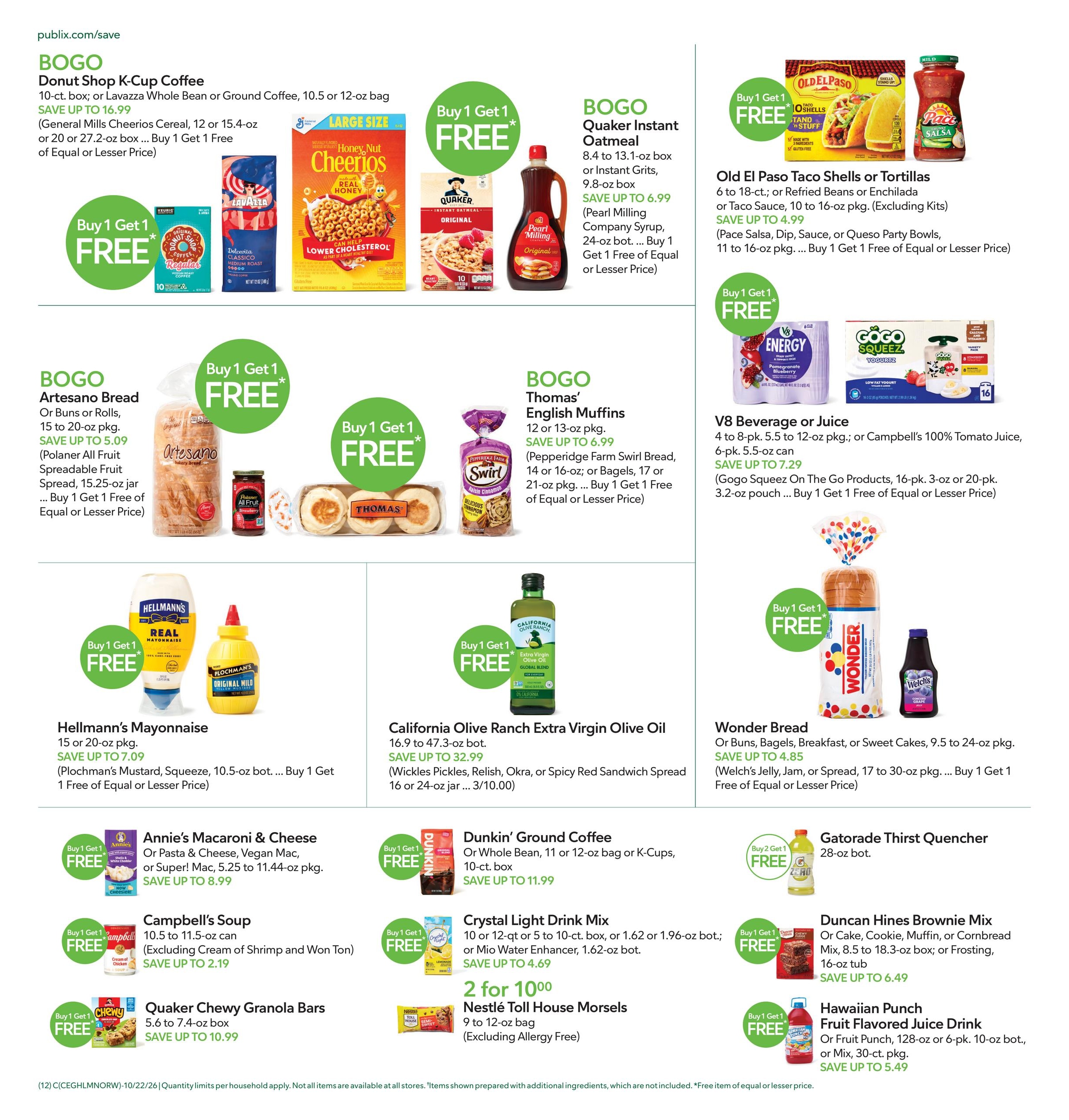 Publix (Barco Area, NC) Weekly Ad October 21 - 27, 2026