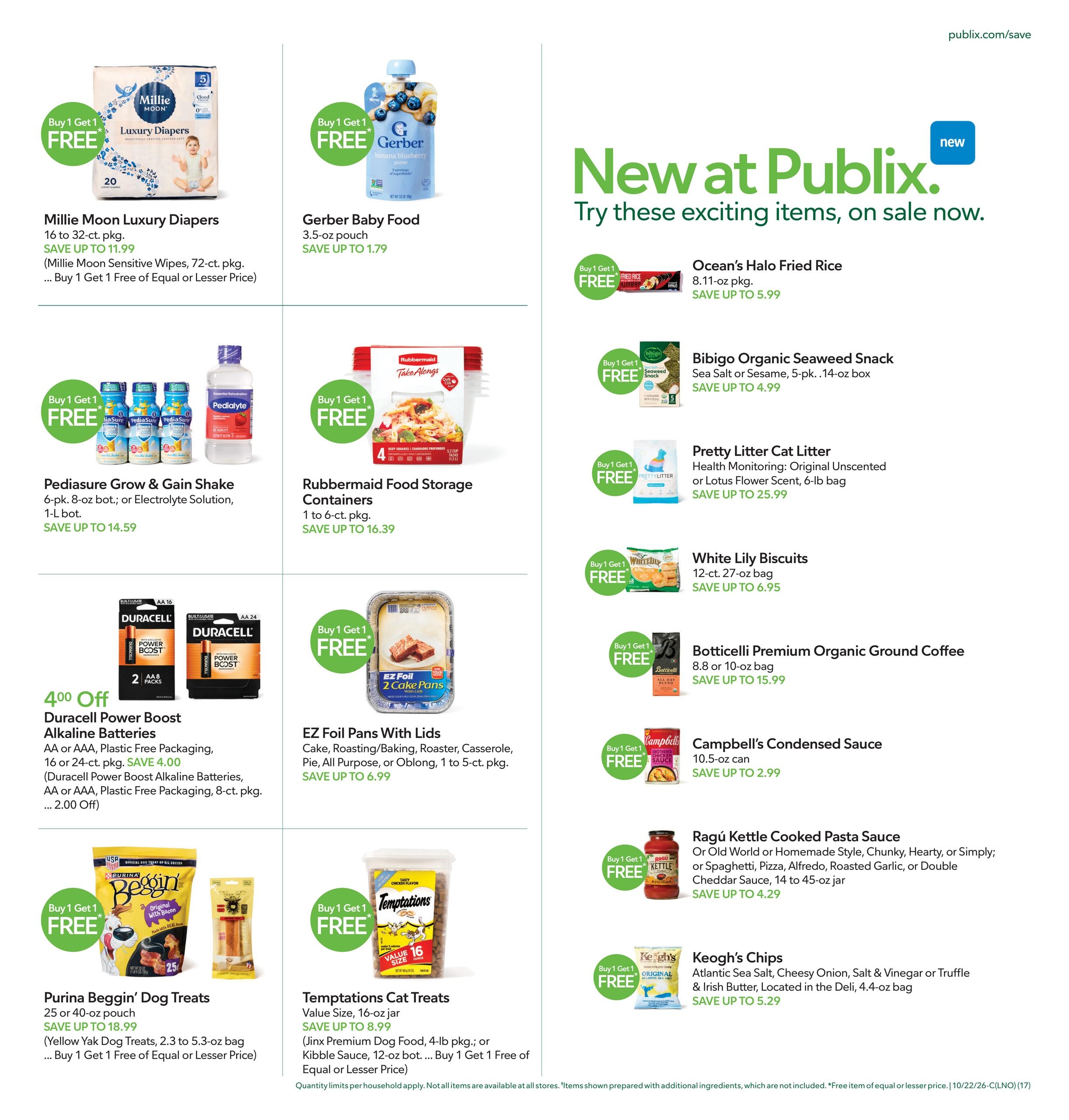 Publix (Barco Area, NC) Weekly Ad October 21 - 27, 2026