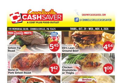 Cash Saver Connellsville Weekly Ad October 29 - November 4, 2026