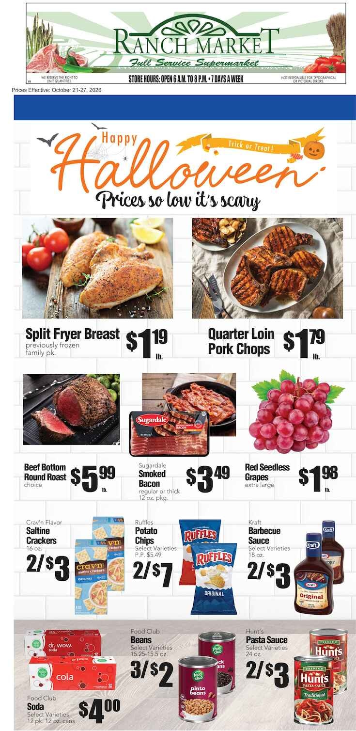 Clayton Ranch Market Weekly Ad October 21 - 27, 2026