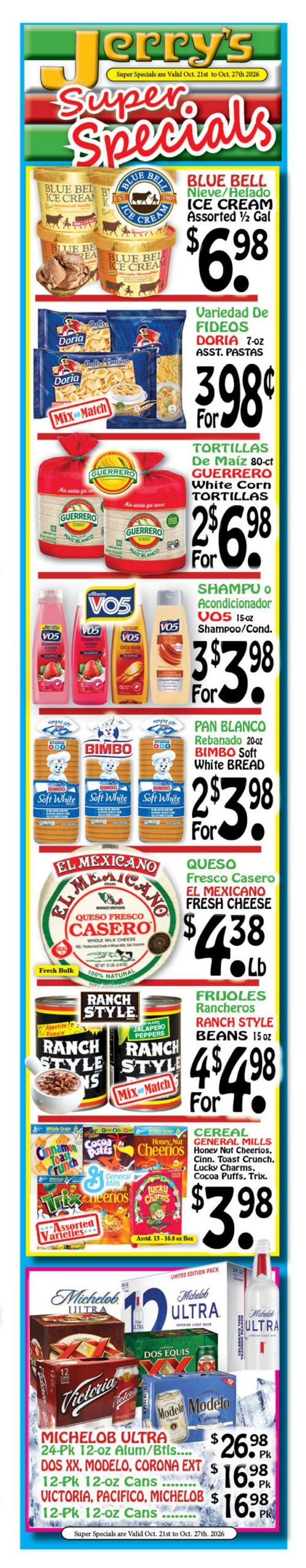 Jerry's Supermarkets Weekly Ad October 21 - 27, 2026
