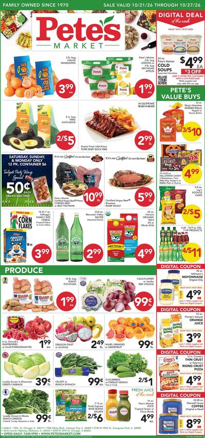 Pete's Fresh Market (Chicago Area, IL) Weekly Ad October 21 - 27, 2026