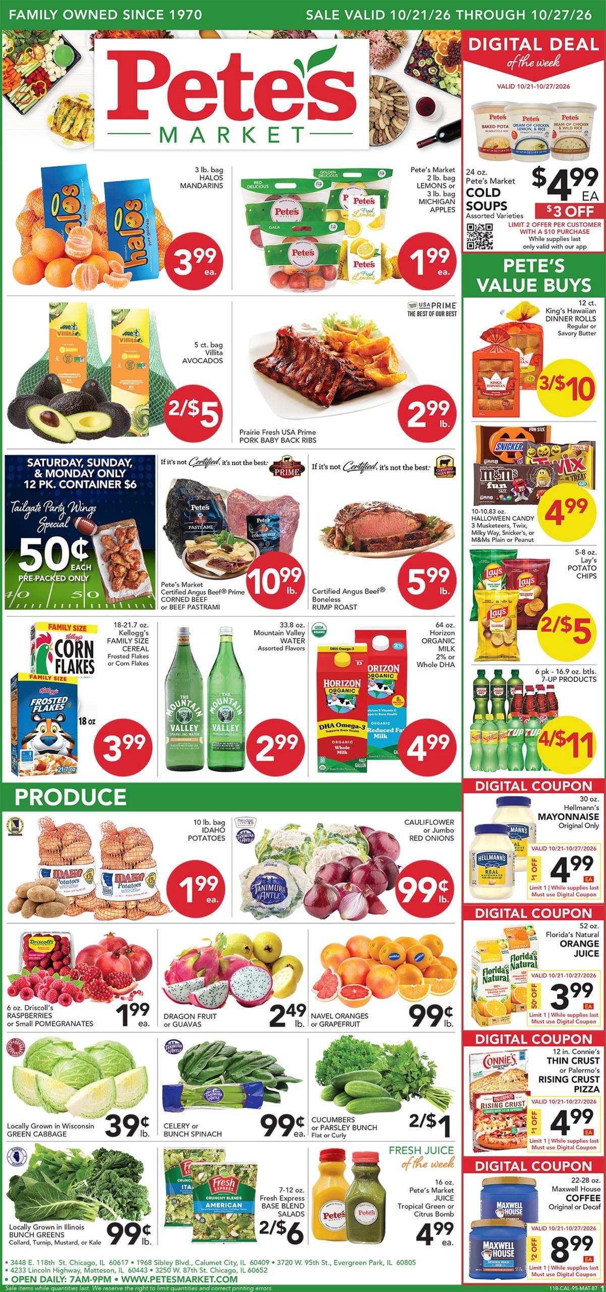 Pete's Fresh Market (Chicago Area, IL) Weekly Ad October 21 - 27, 2026