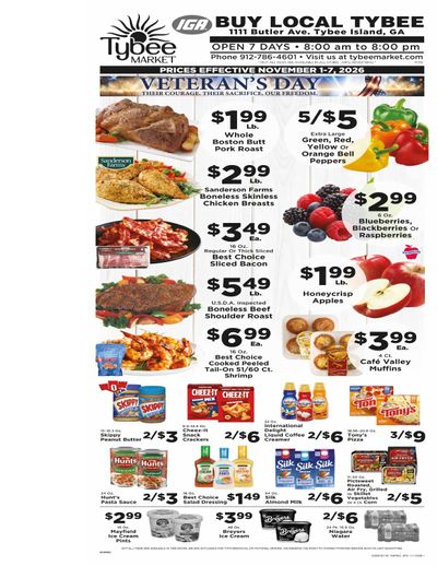Tybee Market Weekly Ad November 1 - 7, 2026