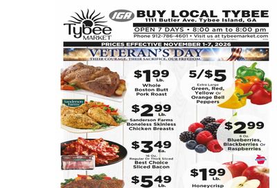 Tybee Market Weekly Ad November 1 - 7, 2026