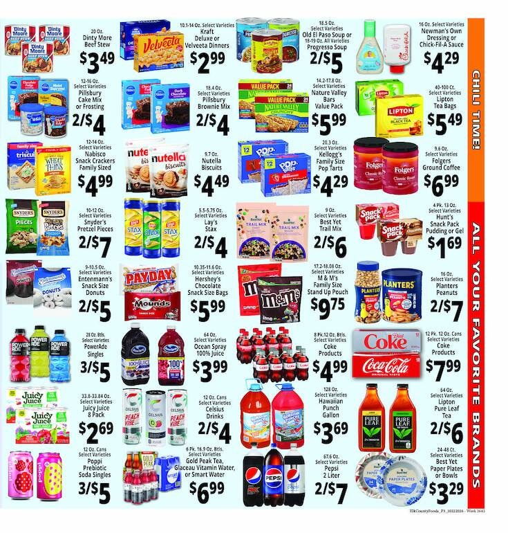Elk County Foods Weekly Ad October 22 - 28, 2026