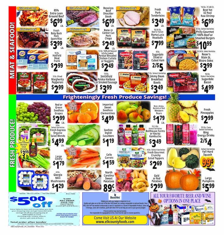 Elk County Foods Weekly Ad October 22 - 28, 2026