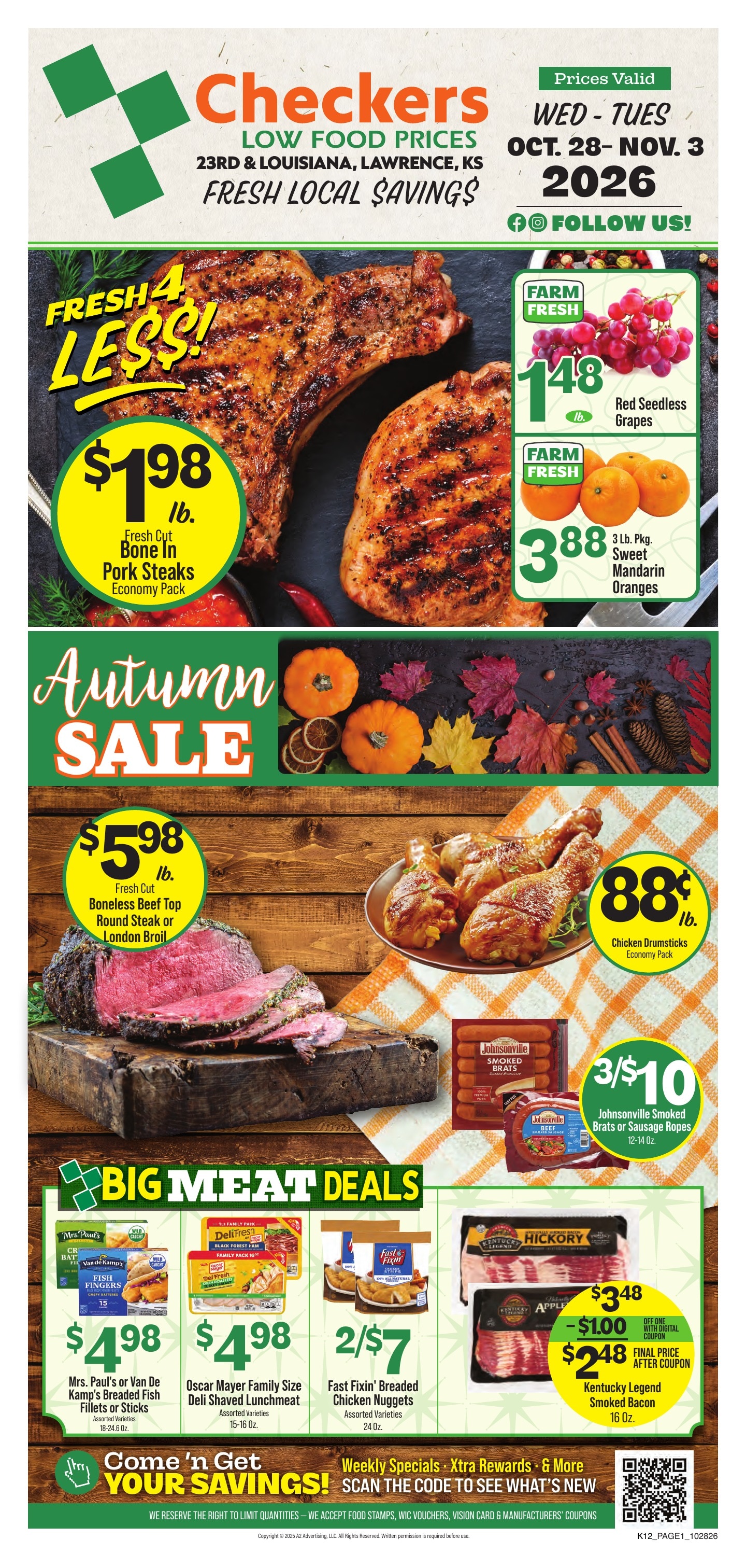 Checkers Foods Weekly Ad October 28 - November 3, 2026