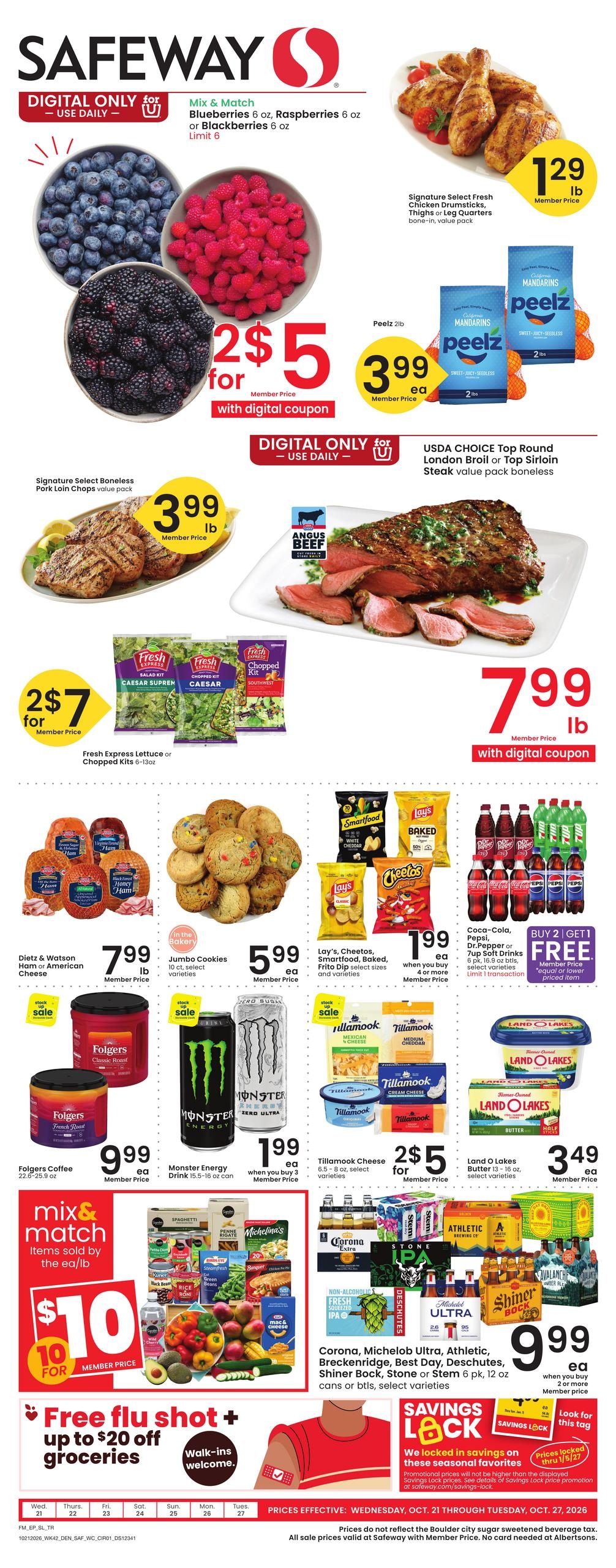 Safeway (Fort Morgan Area, CO) Weekly Ad October 21 - 27, 2026