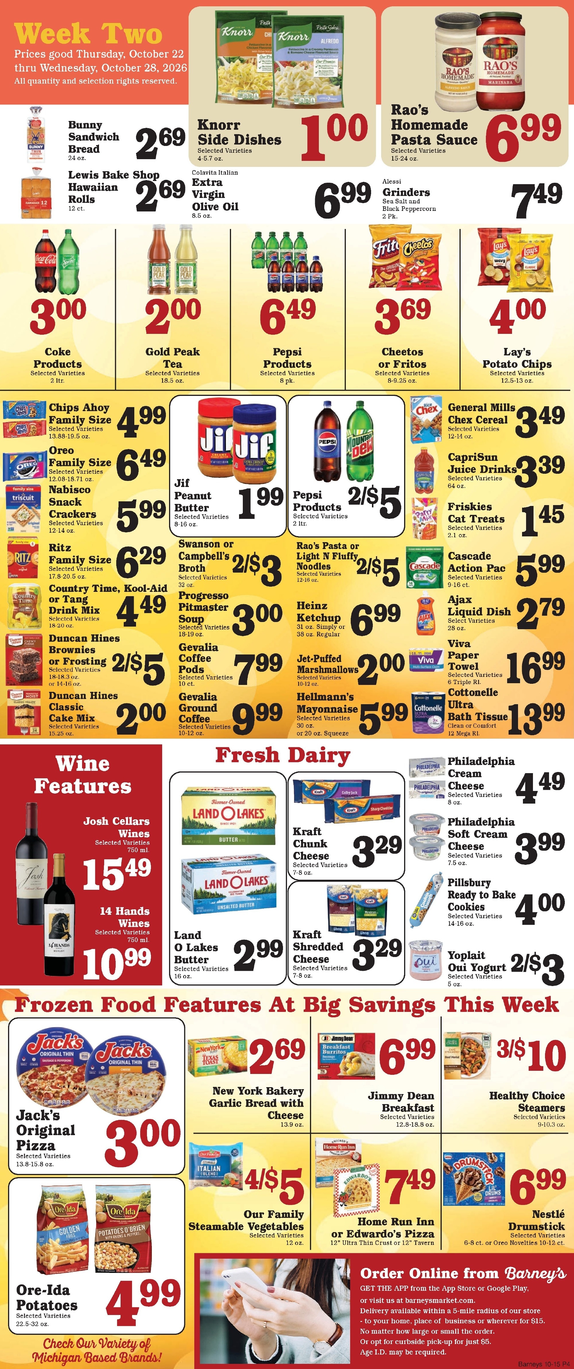 Barney's Market Weekly Ad October 22 - 28, 2026