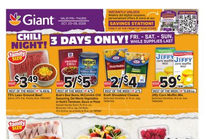 Giant Food (Baltimore Area, MD) Weekly Ad October 23 - 29, 2026
