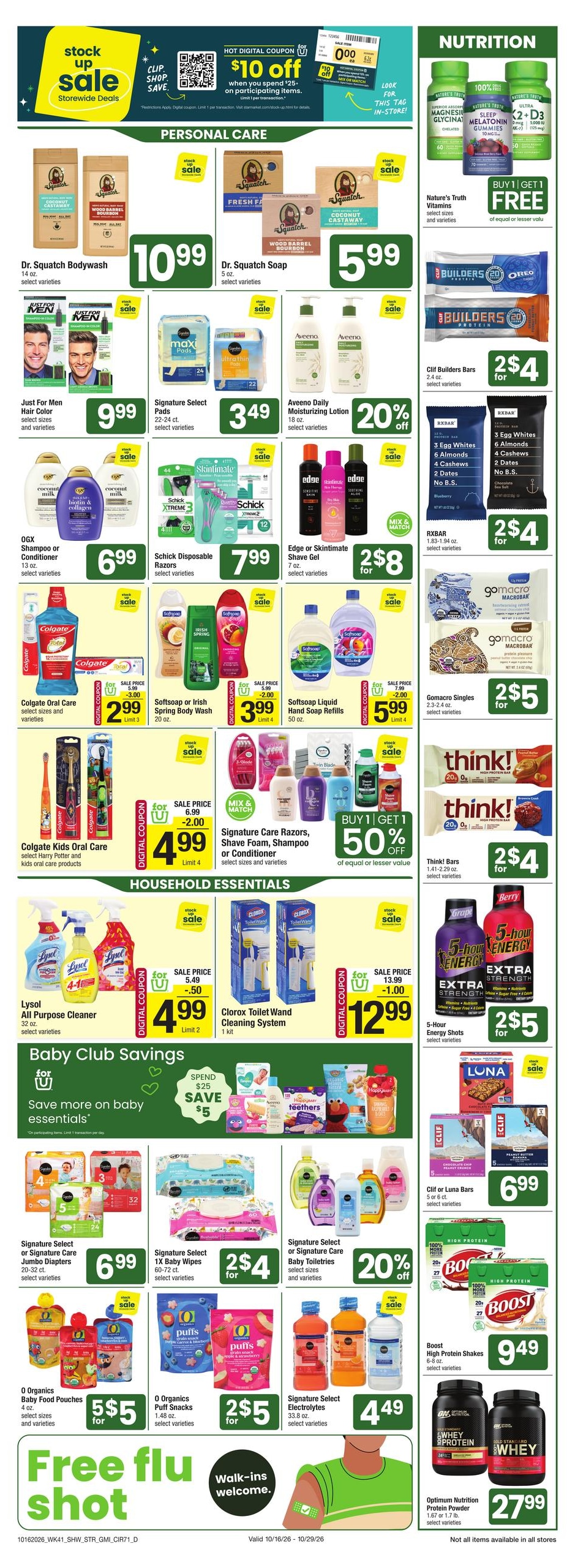 Star Market (Boston Area, MA) Weekly Ad October 23 - 29, 2026