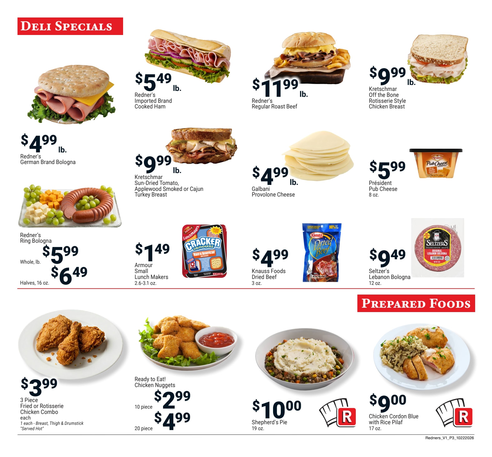 Redner's Markets (Camden and other locations, DE) Weekly Ad October 22 - 28, 2026