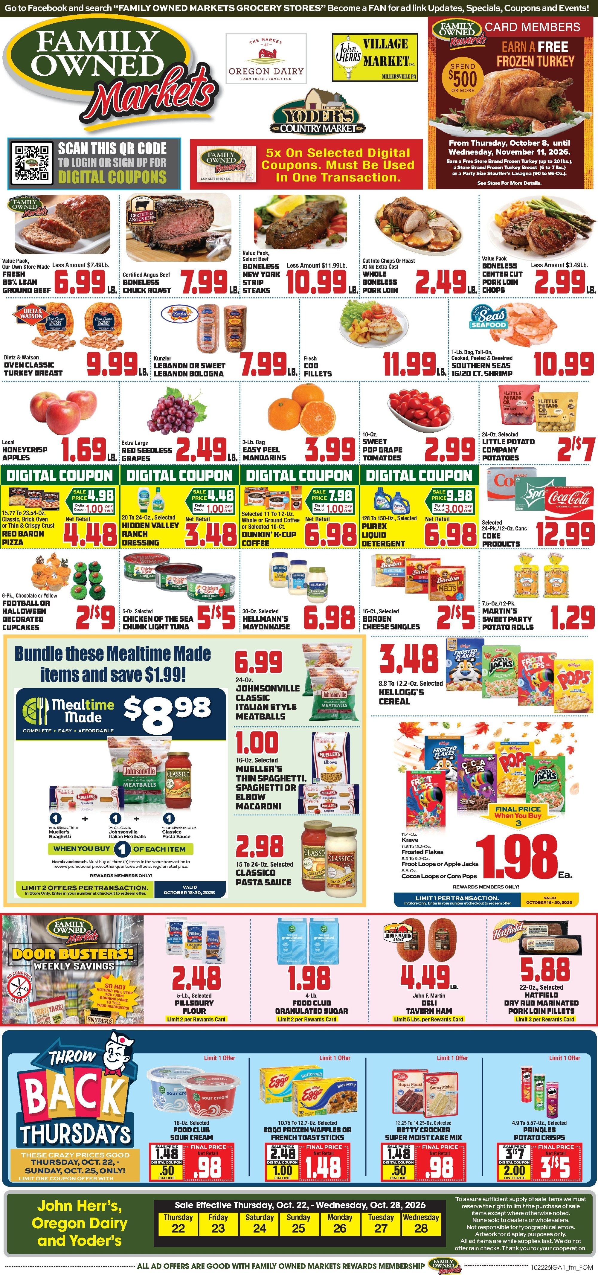 John Herr's Village Market Weekly Ad October 22 - 28, 2026
